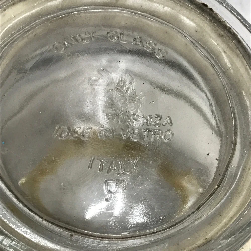 Vintage Italian Storage Jar Fidenza Italy Canning Food Storage Jar Wire Bail Lid - Picture 2 of 8